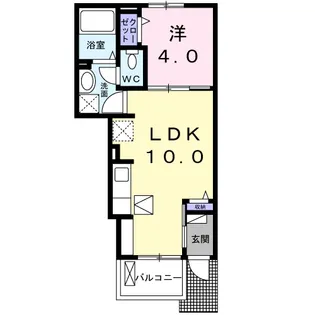 ラ・ソレアードⅡ【1階】の間取り