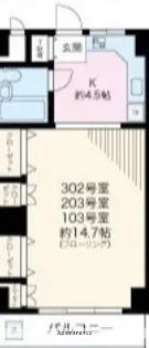 TCRE生麦【1階】の間取り