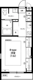 リブリ・オーシャンサイド【2階】の間取り