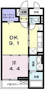 アングロ フェリーチェ【2階】の間取り