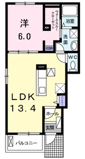 セレーノ チェーロⅡ【1階】の間取り