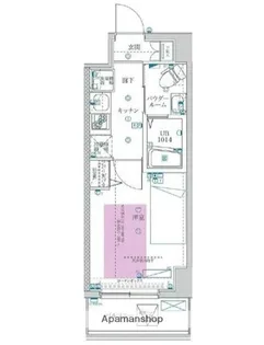 フェルクルールプレスト川崎アリビエ【5階】の間取り