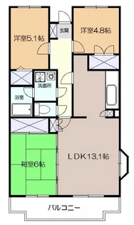 エスポアール高森【401号室】の間取り