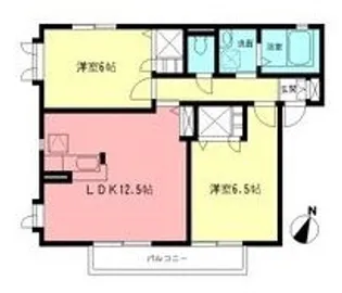 フォーレカメリアⅡ【1階】の間取り