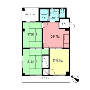 ビューテラス・タカハシ【2階】の間取り