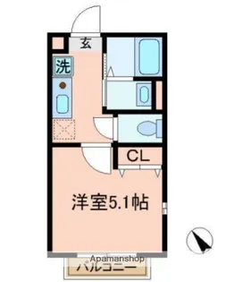 グランノーブル鶴見【1階】の間取り