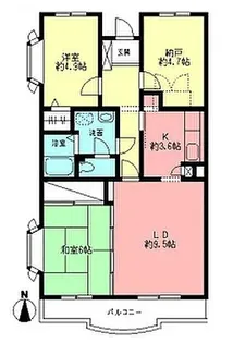 SAZAN PILOTI・つまだ【3階】の間取り