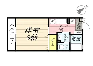 ハイム安井伍番館【2階】の間取り