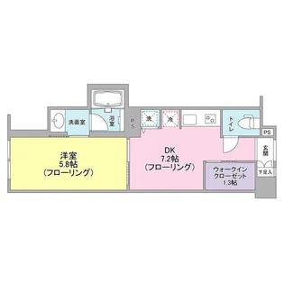 パークフラッツ横濱公園【6階】の間取り