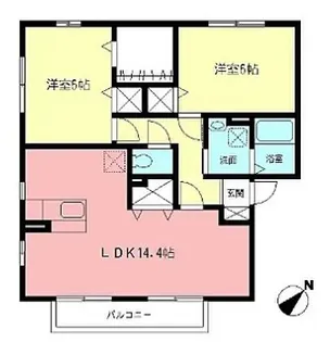 キャピタルコート【2階】の間取り