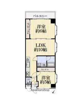 シャトレーグリーン横浜【2階】の間取り
