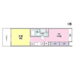 WELLTOWER【6階】の間取り