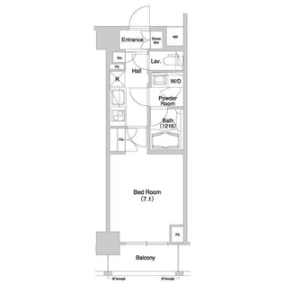 グラマシー横濱関内【5階】の間取り