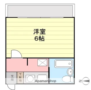 ブランニュー本厚木NO.3【4階】の間取り