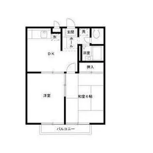 ピースフルイースト【2階】の間取り