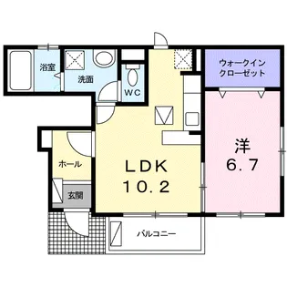 ヴァンベールⅡ【1階】の間取り