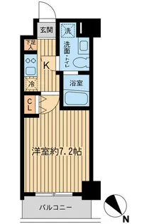 レジディア本厚木【7階】の間取り