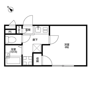 アムール Y’S【1階】の間取り