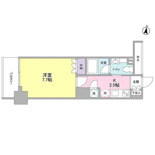 プレディアスタイル池上南WEST【7階】の間取り