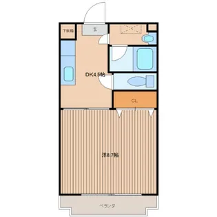 ペルルM希望ヶ丘【0206号室】の間取り
