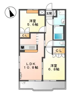 プレッソリーバ【2階】の間取り