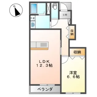グリーンヴィレッジ【1階】の間取り