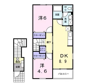 けやきハウス【2階】の間取り