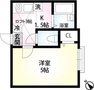 メゾンエルレーブ【2階】の間取り