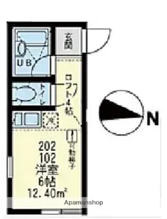 ユナイト浜町パオロマルディーニ【2階】の間取り