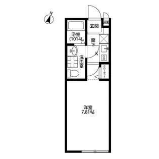 アムール 山茶花【1階】の間取り