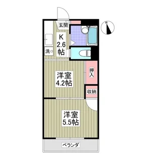 エステイトE藤沢 旧レピュート斉藤Ⅲ【1階】の間取り