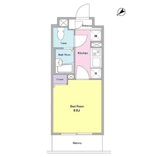 NTPRレジデンス大井町【4階】の間取り