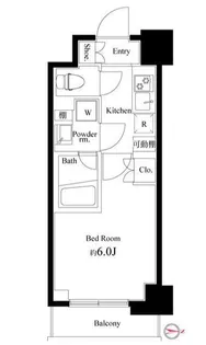 ハーモニーレジデンス武蔵小杉002【6階】の間取り