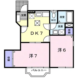 モデルノ24【1階】の間取り
