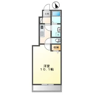 シエルブルー(CIEL BLUE)【1階】の間取り