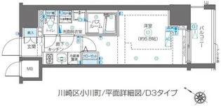 ZOOM川崎SECOND【12階】の間取り