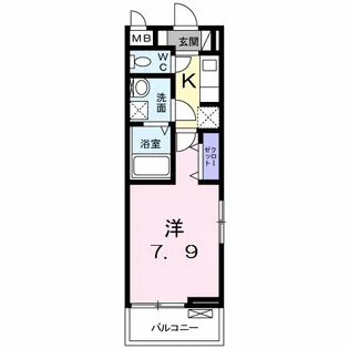 ラピュタテラスA【2階】の間取り