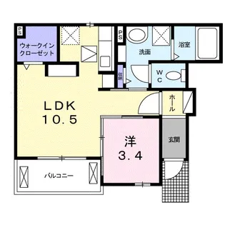 サンテラスⅠ【1階】の間取り