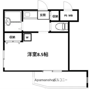 横浜元町ガーデンⅠ【2階】の間取り