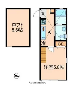 ビューメゾン横浜【2階】の間取り