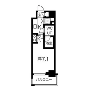 スパシエグランス横浜反町【7階】の間取り