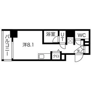 クラリッサ横浜ノワール【3階】の間取り