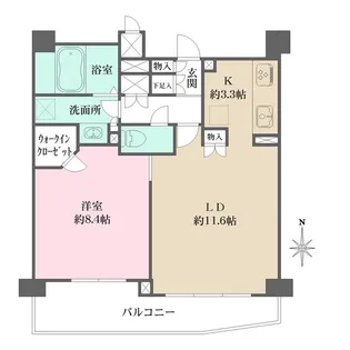 フローラルガーデン【3階】の間取り