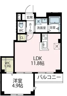 クレール シエル【302号室号室】の間取り