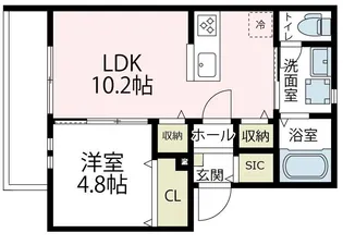 プレザンメゾン【201号室号室】の間取り