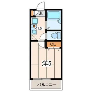 エーデル横濱山手【1階】の間取り
