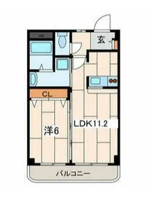 アプリコットハウス【4階】の間取り