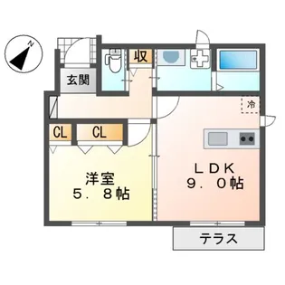 グランコート【1階】の間取り
