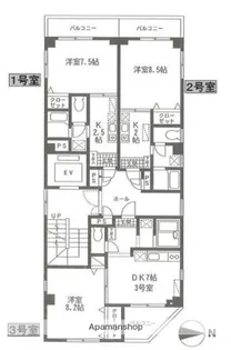 飯塚ビル【3階】の間取り