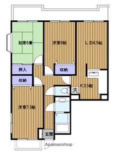 粟飯原マンション【2階】の間取り